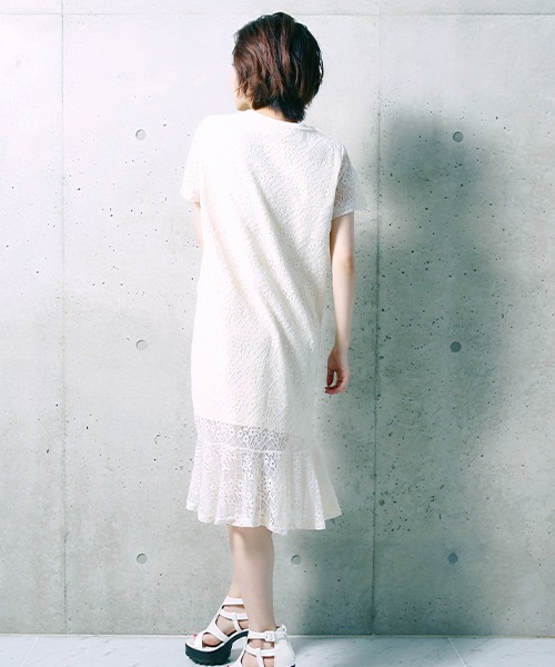 スリーブレースワンピース