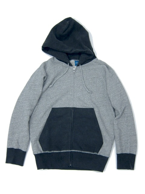 2トーンラグランジップフードスウェット [2016 Fall/Winter]