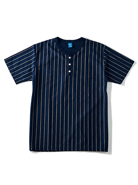 ショートスリーブストライプヘンリーＴシャツ [2019春夏]