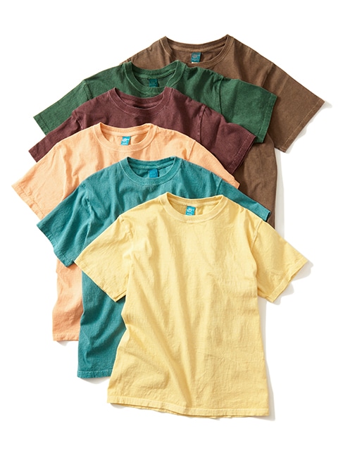 メール便送料無料 Tシャツ 半袖 メンズ レディース AW 秋冬 新作 秋新作 冬新作 人気 流行 定番 2025 グッドオン GOODON GOST2507 S/S ピグメント パッチワーク ティー トップス カットソー ウェア 市松模様 アパレル クルーネック 丸首 服 白 黒 日本製 Good On Official Online Store | グッドオン オフィシャルサイト