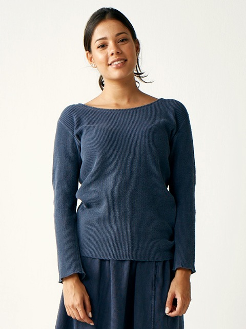 [WOMEN'S] ロングスリーブボートネックサーマルTシャツ [2019 Fall/Winter]