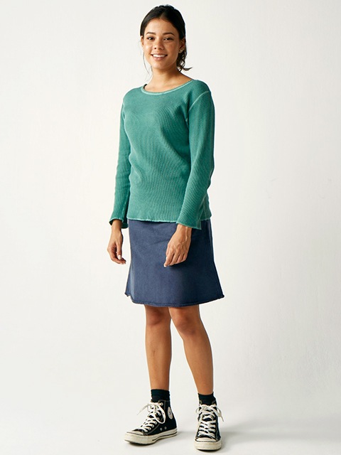 [WOMEN'S] ロングスリーブボートネックサーマルTシャツ [2019 Fall/Winter]