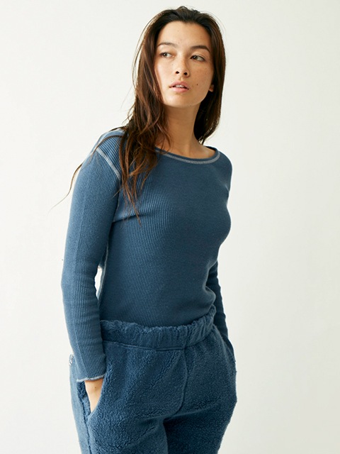 [WOMEN'S] ロングスリーブボートネックサーマルTシャツ [2019 Fall/Winter]