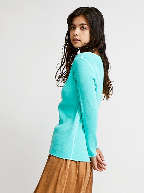 [WOMEN'S] ロングスリーブボートネックサーマルTシャツ [2019 Fall/Winter]