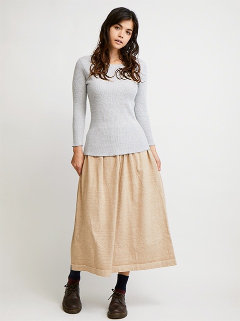 [WOMEN'S] ロングスリーブボートネックサーマルTシャツ [2019 Fall/Winter]