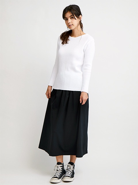 [WOMEN'S] ロングスリーブボートネックサーマルTシャツ [2019 Fall/Winter]