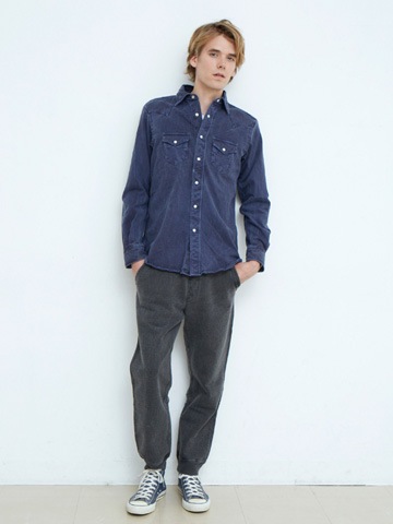 ロングスリーブヘビージャージーウエスタンシャツ [2015 Fall/Winter]