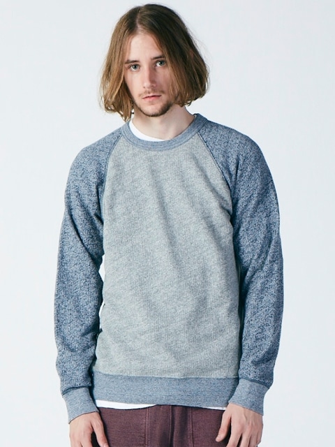 2トーンラグランクルースウェットシャツ [2016 Fall/Winter]