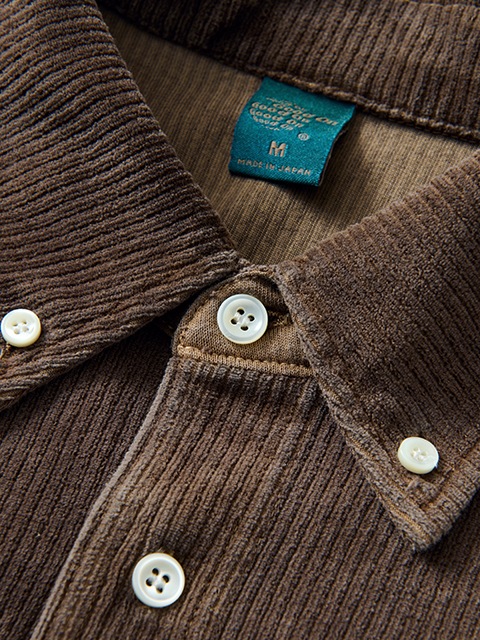 ニットコーデュロイロングスリーブボタンダウンシャツ [2025 Fall/Winter]