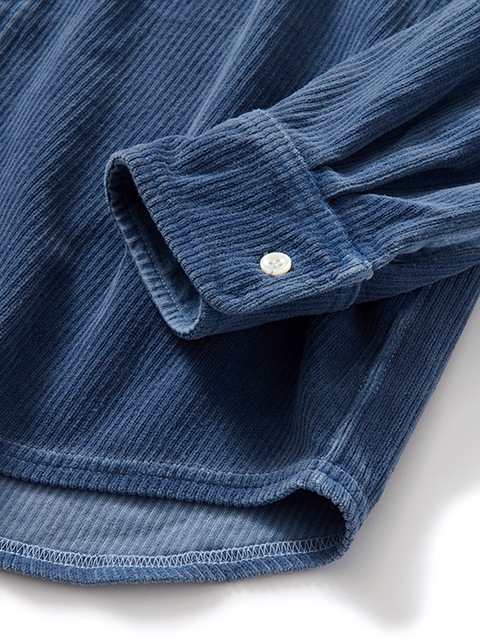 ニットコーデュロイロングスリーブボタンダウンシャツ [2025 Fall/Winter]