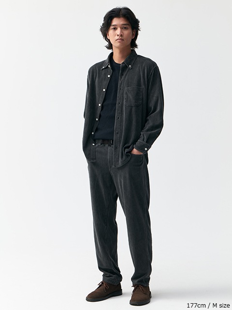 ニットコーデュロイロングスリーブボタンダウンシャツ [2025 Fall/Winter]