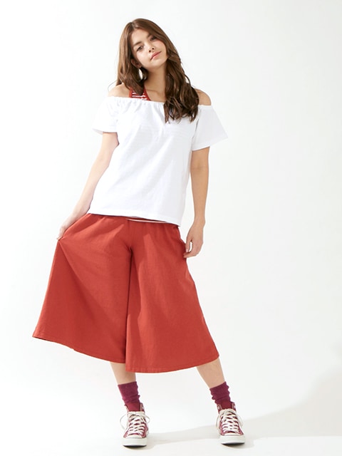 [WOMEN'S] T-ガウチョパンツ [2019 Spring/Summer]