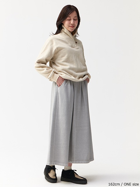 [WOMEN'S] ワンボタンショールカラースウェット [2025 Fall/Winter]