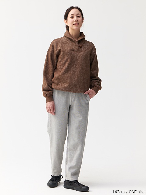 [WOMEN'S] ワンボタンショールカラースウェット [2025 Fall/Winter]