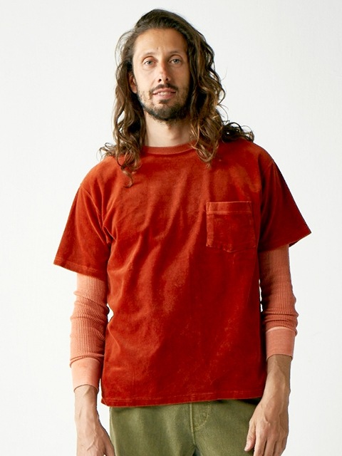 ベロアショートスリーブポケットTシャツ [2019 Spring]