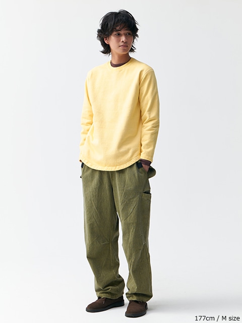 kapital スウェットtop裏毛　ラグランクルー　ムーンライト　チャコール KAPITAL - ECO裏毛 クルースウェット（PROFILE RAINBOWYパッチpt