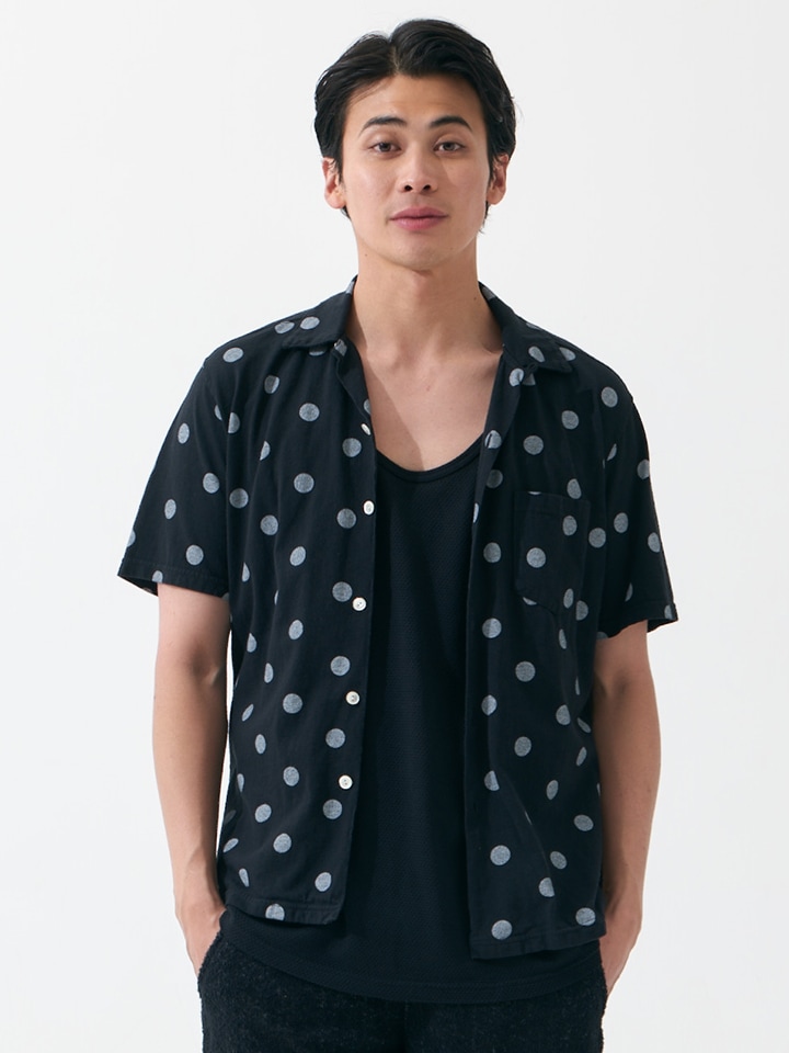 ドットショートスリーブオープンTシャツ [2026 Summer]
