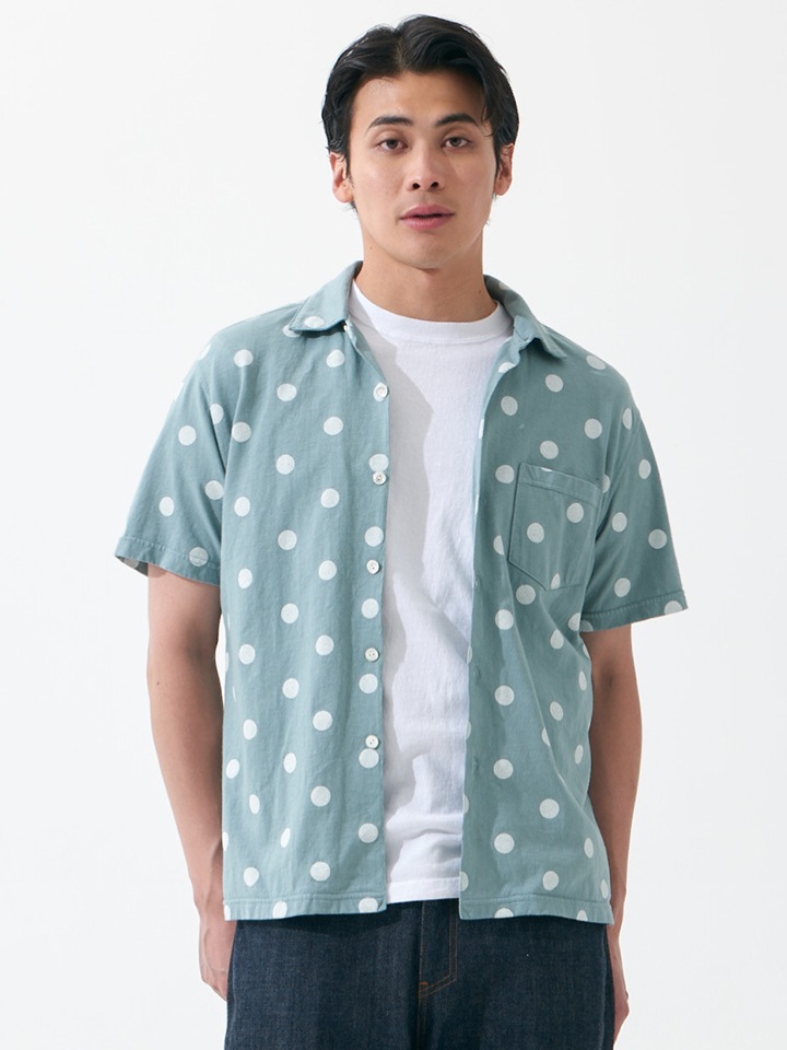 ドットショートスリーブオープンTシャツ [2026 Summer]