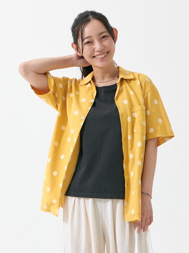 ドットショートスリーブオープンTシャツ [2026 Summer]