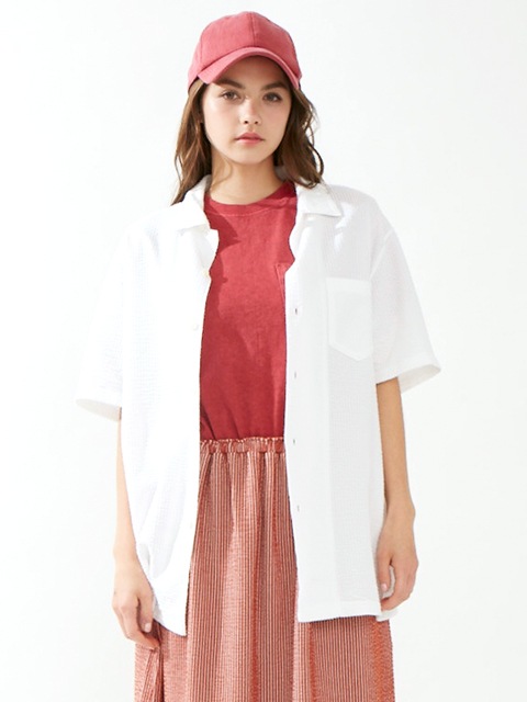 シアサッカーショートスリーブオープンTシャツ [2018 Spring/Summer]