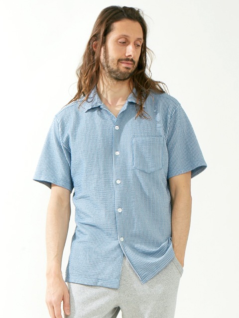 シアサッカーショートスリーブオープンTシャツ [2018 Spring/Summer]