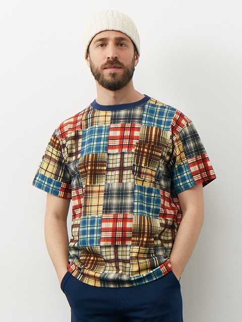 パッチワークプリントショートスリーブポケットTシャツ [2023 Spring/Summer]