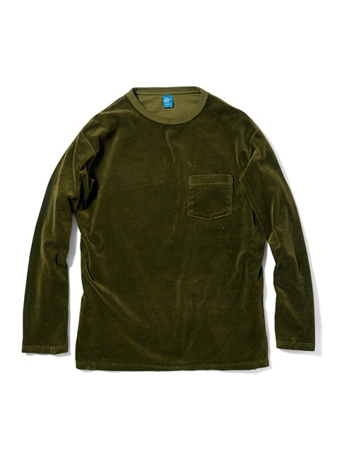 ベロアロングスリーブポケットTシャツ [2018 Fall/Winter]