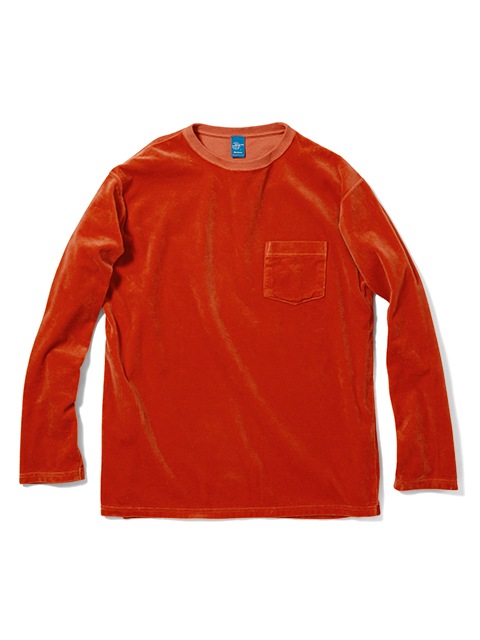 ベロアロングスリーブポケットTシャツ [2018 Fall/Winter]