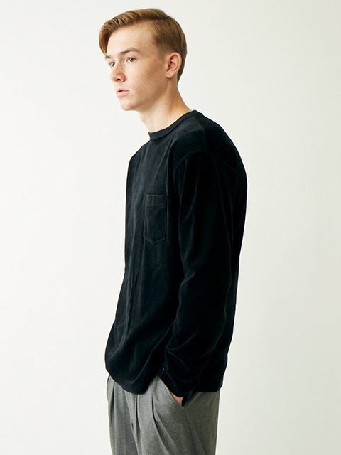 ベロアロングスリーブポケットTシャツ [2018 Fall/Winter]