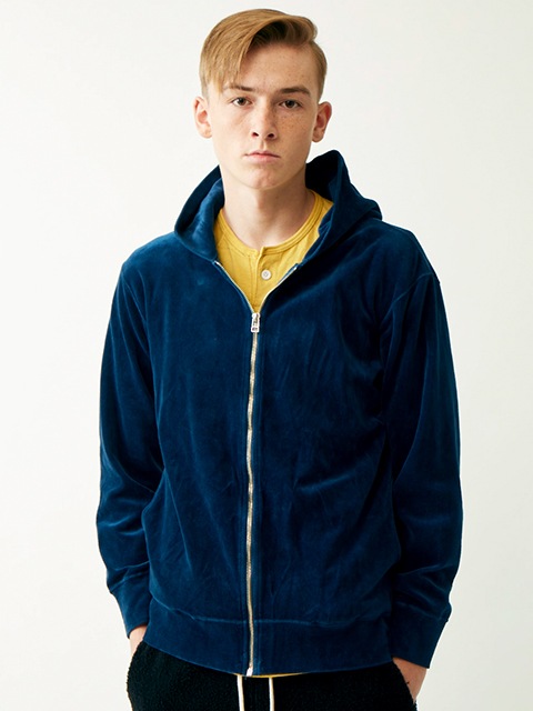 ベロアジップフード [2018 Fall/Winter]