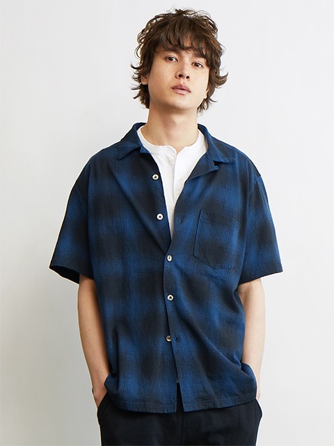 オンブレショートスリーブオープンTシャツ [2021 Spring/Summer]