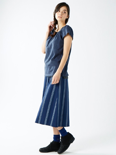 [WOMEN'S] マルチストライプT-ガウチョパンツ [2017 Spring]