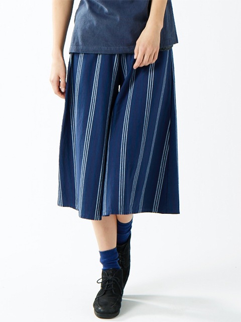 [WOMEN'S] マルチストライプT-ガウチョパンツ [2017 Spring]