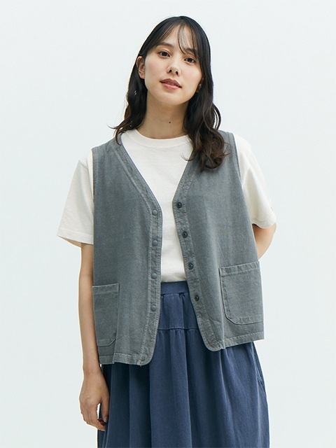 [WOMEN'S] スナップT-ベスト [2024 Spring/Summer]