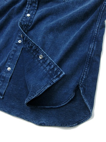 ロングスリーブヘビージャージーウエスタンシャツ（インディゴシェイブ） [2015 Fall/Winter]