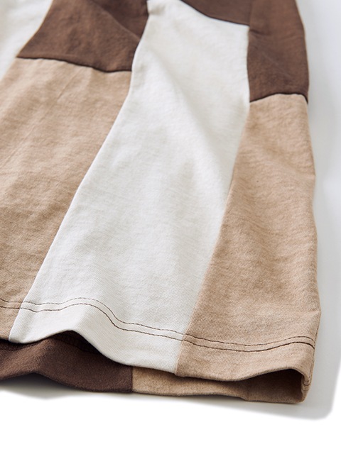 [WOMEN'S] ストライプパッチワークT-マキシスカート [2021 Spring/Summer]
