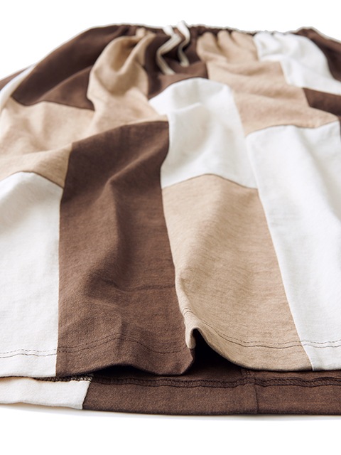 [WOMEN'S] ストライプパッチワークT-マキシスカート [2021 Spring/Summer]