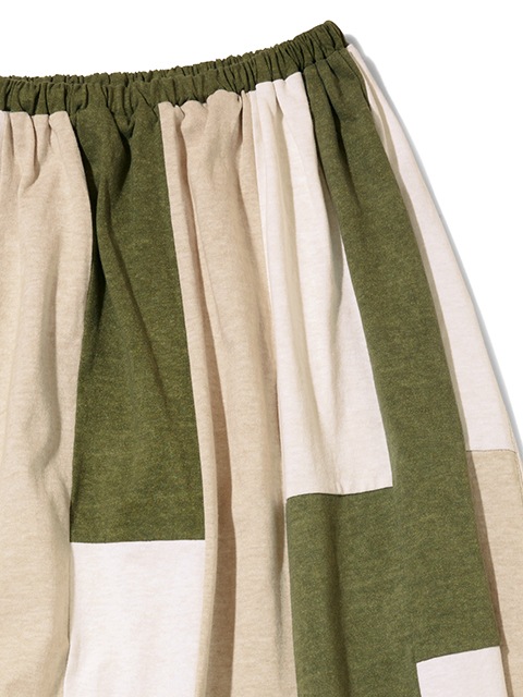 [WOMEN'S] ストライプパッチワークT-マキシスカート [2021 Spring/Summer]