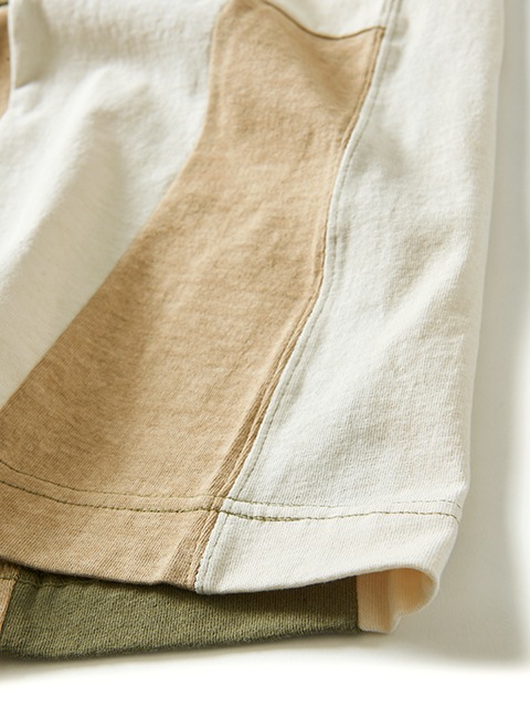 [WOMEN'S] ストライプパッチワークT-マキシスカート [2021 Spring/Summer]
