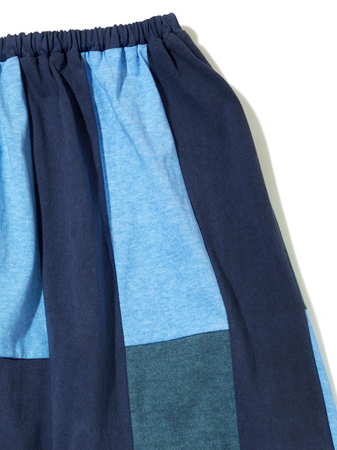 [WOMEN'S] ストライプパッチワークT-マキシスカート [2021 Spring/Summer]