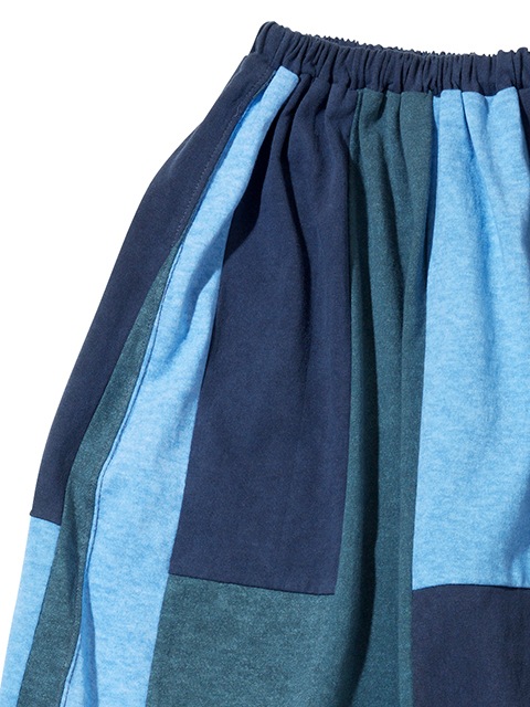 [WOMEN'S] ストライプパッチワークT-マキシスカート [2021 Spring/Summer]