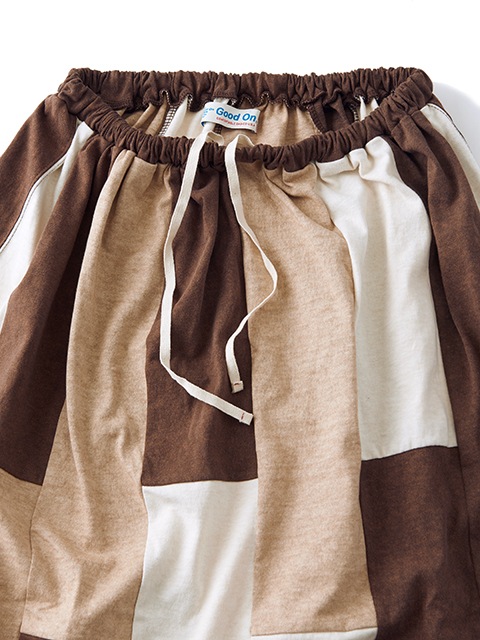 [WOMEN'S] ストライプパッチワークT-マキシスカート [2021 Spring/Summer]