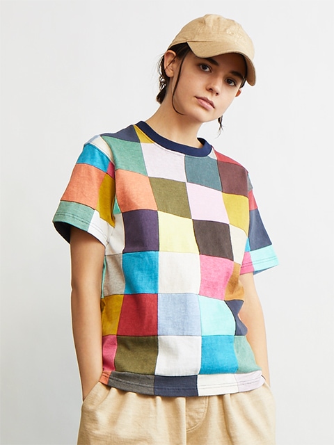 ショートスリーブスクエアパッチワークＴシャツ [2021 Spring/Summer]