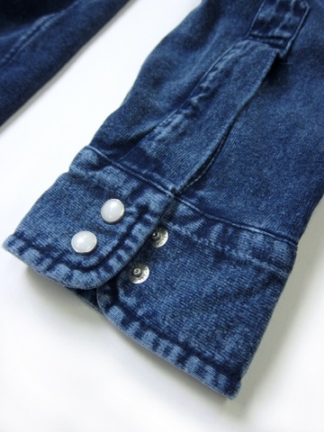 ロングスリーブヘビージャージーウエスタンシャツ（インディゴシェイブ） [2015 Fall/Winter]