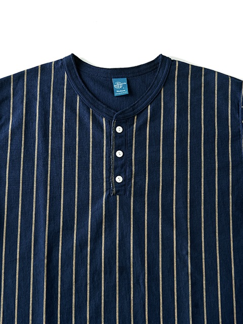ショートスリーブストライプヘンリーＴシャツ [2019春夏]