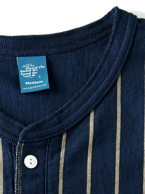 ショートスリーブストライプヘンリーＴシャツ [2019春夏]