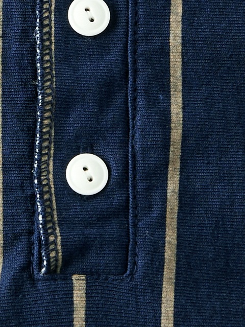 ショートスリーブストライプヘンリーＴシャツ [2019春夏]