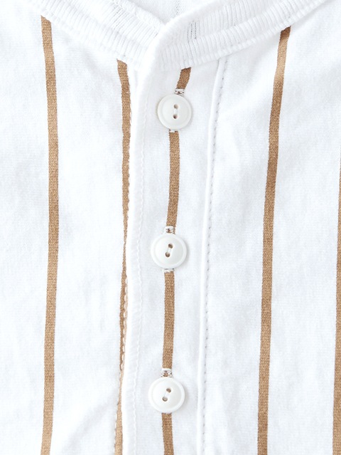 ショートスリーブストライプヘンリーＴシャツ [2019春夏]