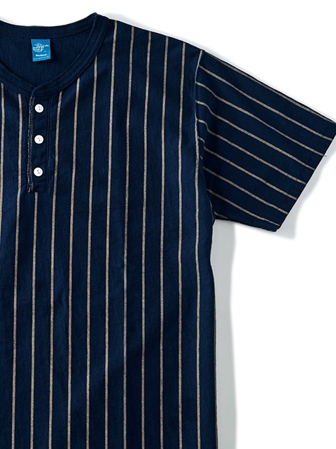 ショートスリーブストライプヘンリーＴシャツ [2019春夏]