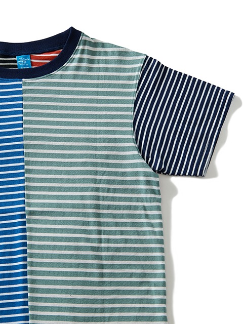 カラーブロックボーダーショートスリーブＴシャツ [2022 Spring/Summer]